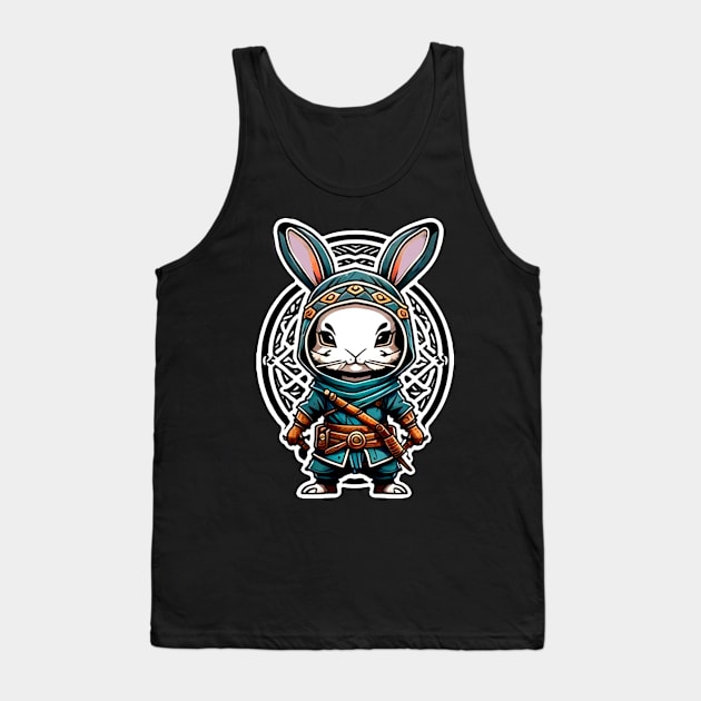 Assasian Rabbit Warrior Tank Top by Sugarori